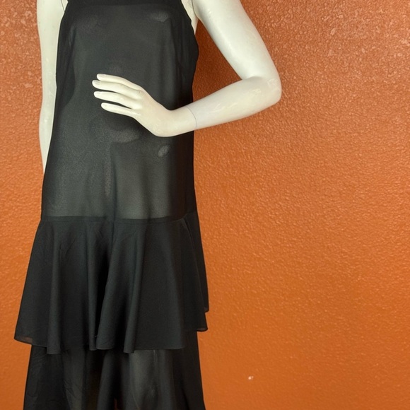 Prato Made In U.S.A Elegant Black Sleeveless Dress. E94 - Picture 2 of 15